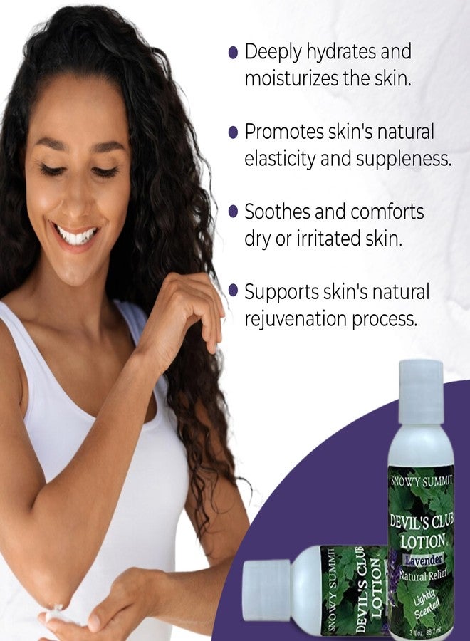 Snowy Summit Lavender Devil's Club Lotion - Quick Absorbing Herbal Body Lotion for Dry Skin Relief - Alaskan Crafted Natural Lotion with Olive, Avocado & Sweet Almond Oil - Non-Greasy Formula - 3 oz. - Image 3